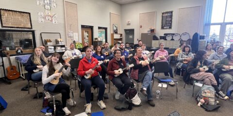 Strumming Into the Day: Staff Strike a Chord with Ukulele Basics
